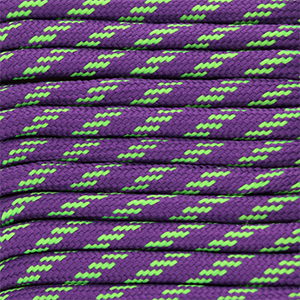 Musthave paracord 6.5mm Purple-neon green