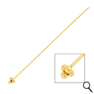 BY31&reg; Benodigdheden van Stainless steel Roestvrij staal (RVS) nietstiften with spheres 70mm Gold