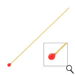 BY31&reg; Benodigdheden van Stainless steel Roestvrij staal (RVS) nietstiften with ball 70mm Gold-red