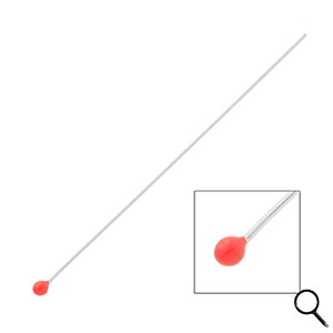 BY31&reg; Benodigdheden van Stainless steel Roestvrij staal (RVS) nietstiften with ball 70mm Silver-red