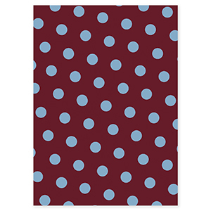 BY31&reg; Kaartjes voor sieraden dots Mahogany red-light blue