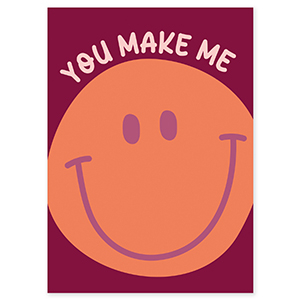 BY31&reg; Kaartjes voor sieraden "You make me" Port red-orange-light pink-purple