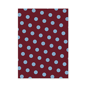 BY31&reg; Kaartjes voor sieraden dots Mahogany red-light blue