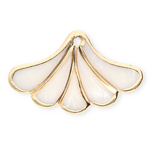 Schelp hanger special fan White-gold