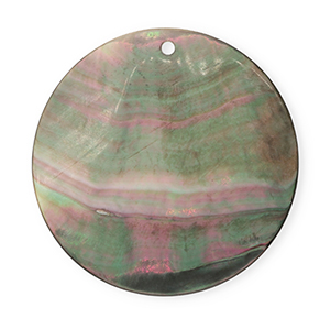 Schelp hanger special round Dark grey