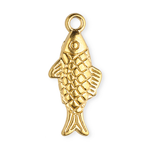 Bedels van Stainless steel Roestvrij staal (RVS) fish Gold