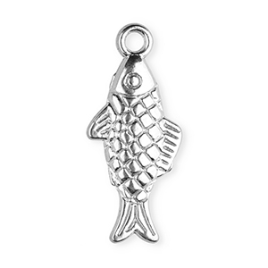 Bedels van Stainless steel Roestvrij staal (RVS) fish Silver