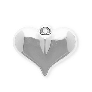 Acryl hangers heart Silver