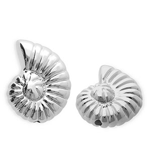 Kralen van acryl shell Silver