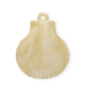Acryl hangers shell Beige-brown-white
