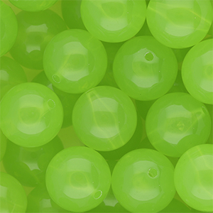 18 mm kralen van DQ&reg; acryl shiny Light green
