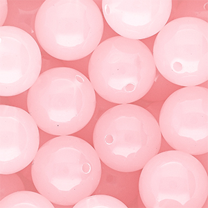 18 mm kralen van DQ&reg; acryl shiny Light pink