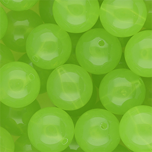 16 mm kralen van DQ&reg; acryl shiny Light green