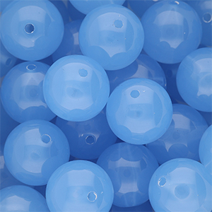 16 mm kralen van DQ&reg; acryl shiny Blue