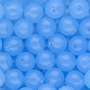 14 mm kralen van DQ&reg; acryl shiny Blue