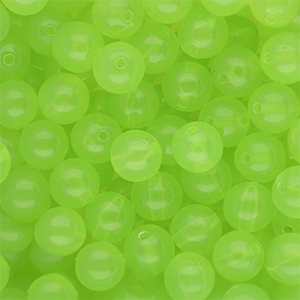 10 mm kralen van DQ&reg; acryl shiny Light green