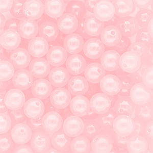 10 mm kralen van DQ&reg; acryl shiny Light pink
