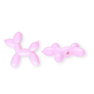Kralen van acryl shiny balloon&nbsp;dog Pastel lilac