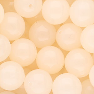 16 mm kralen van DQ&reg; acryl shiny Light peach