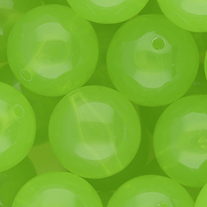 20 mm kralen van DQ&reg; acryl shiny Light green