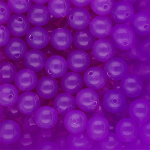10 mm kralen van DQ&reg; acryl shiny Purple