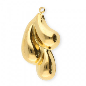 Bedels van Stainless steel Roestvrij staal (RVS) drops Gold