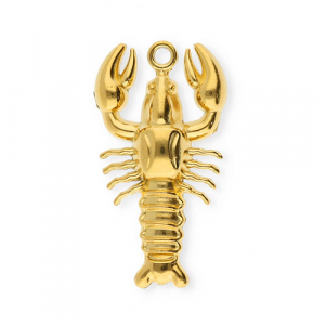 Bedels van Stainless steel Roestvrij staal (RVS) lobster Gold