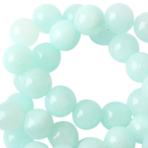 6 mm kralen natuursteen Light turquoise blue