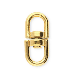 Benodigdheden van Stainless steel Roestvrij staal (RVS) sleutelhanger oval Gold