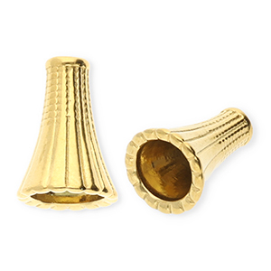 Benodigdheden van Stainless steel Roestvrij staal (RVS) eindkap cone 11mm Gold