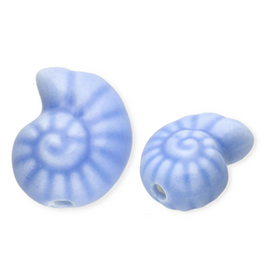 Keramiek kraal shell Blue