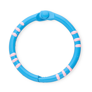 Gekleurde onderdelen voor sleutelhanger ring Dark blue-light pink