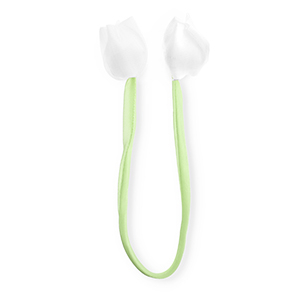 Statement hangers tulip shiny Light green- white