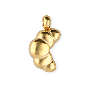 BY31&reg; Bedels van Stainless steel Roestvrij staal (RVS) croissant Gold