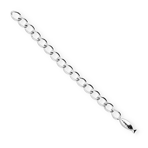BY31&reg; Benodigdheden van Stainless steel Roestvrij staal (RVS) verlengketting set fish Silver