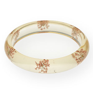 Hippe armbanden met gedroogde bloemetjes Light pink