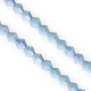 Top bicone facet kralen 6mm Blue-AB coating