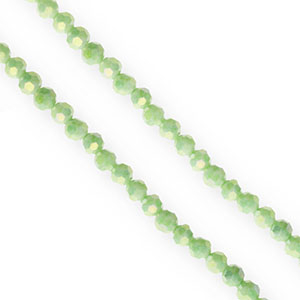 Facet kralen top quality round 4mm Light green-AB coating