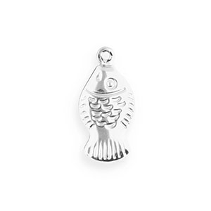 Bedels van Stainless steel Roestvrij staal (RVS) fish Silver