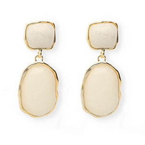 Musthave oorbellen&nbsp;/&nbsp;oorstekers met RVS steker Gold-beige