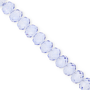 Facet kralen top quality disc 8x6mm Blue