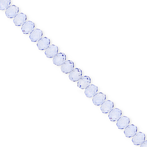 Facet kralen top quality disc 4x3mm Blue