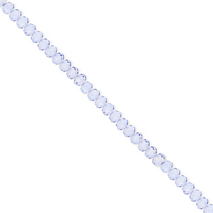 Facet kralen top quality disc 3x2mm Blue