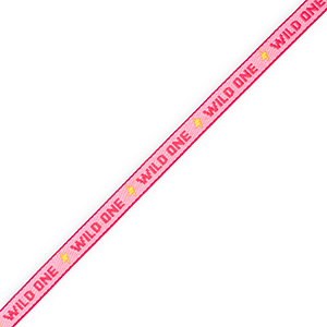 BY31&reg; Tekstlint "Wild one" Pink-red-yellow