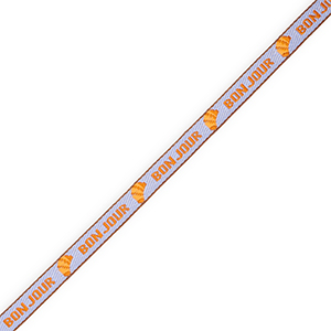 BY31&reg; Tekstlint "Bonjour" Lavender blue-orange-brown