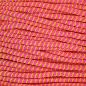 Gekleurd elastiek 2.3mm Dark pink-orange