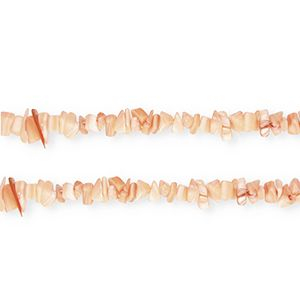 Schelp kralen chipstone Salmon orange