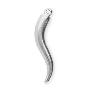 Bedels van Stainless steel Roestvrij staal (RVS) Italian horn Silver