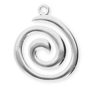 Bedels van Stainless steel Roestvrij staal (RVS) spiral Silver