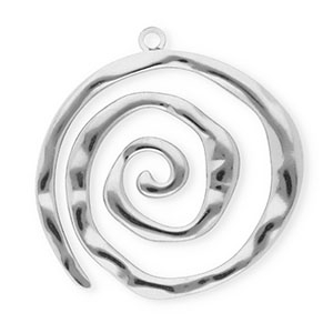 Bedels van Stainless steel Roestvrij staal (RVS) spiral Silver